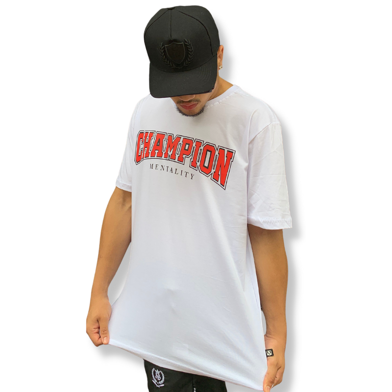 Camiseta Art Stillo Champion Mentality Branca