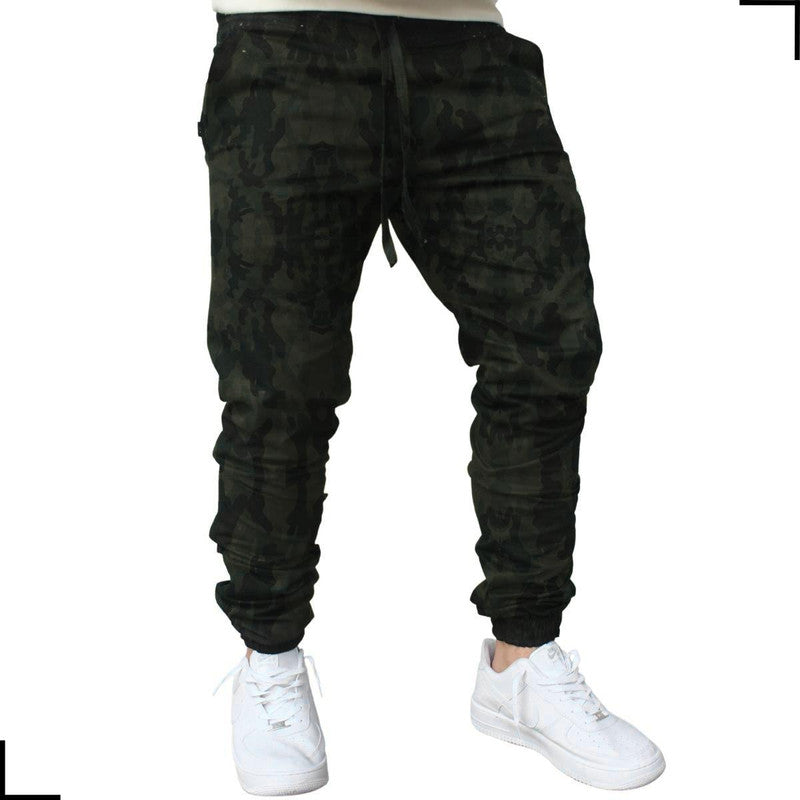 Calça Masculina CAMUFLADA Jogger Jeans Sarja VISIONARY