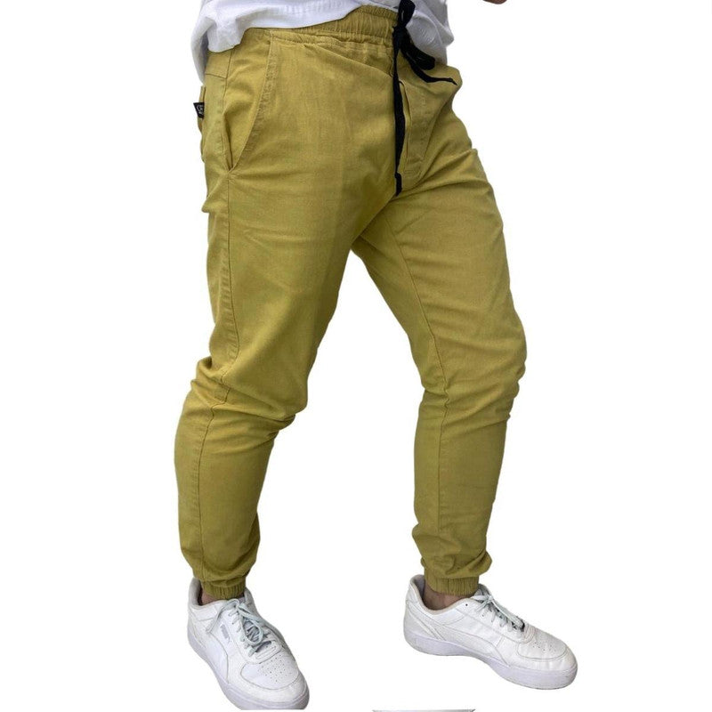 Calça Masculina DOURADO ESCURO Jogger Jeans Sarja VISIONARY