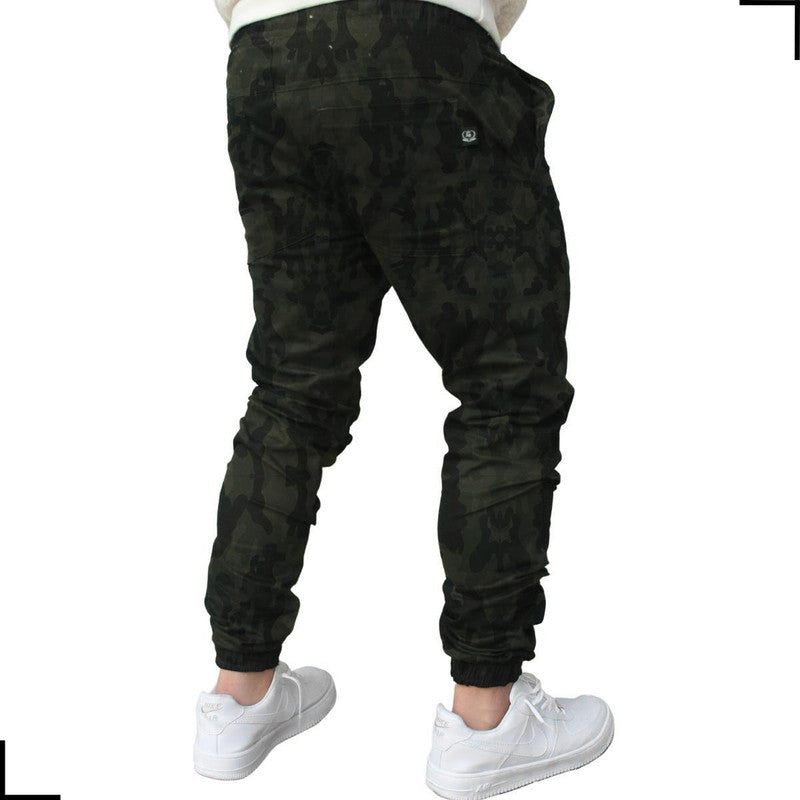 Calça Masculina CAMUFLADA Jogger Jeans Sarja VISIONARY