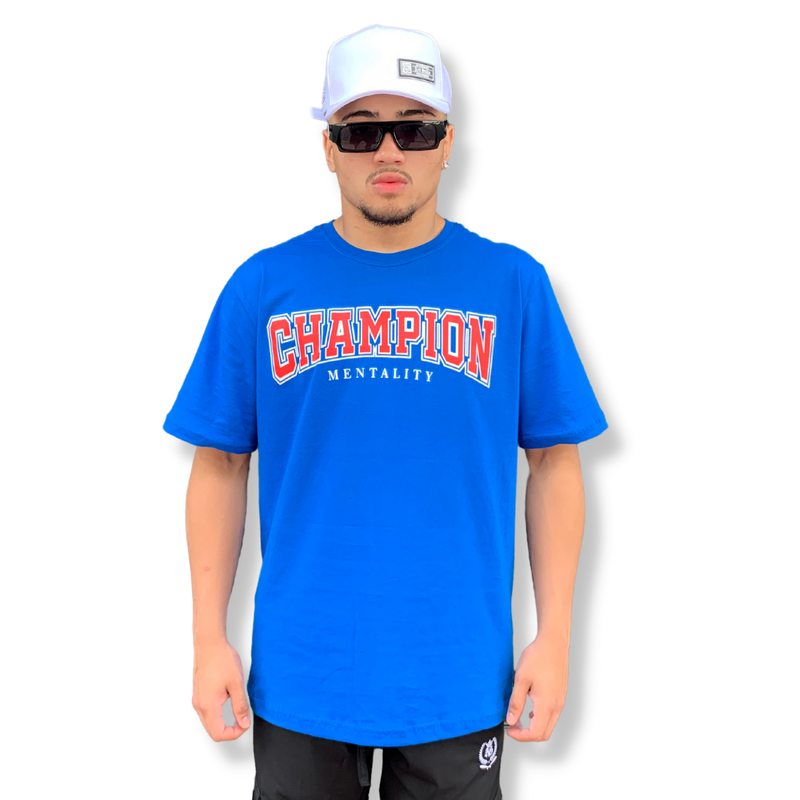 Camiseta Art Stillo Champion Mentality Azul