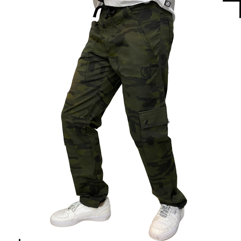 Calça Tradicional Reta Cargo CAMUFLADA Street Crew PLUS SIZE