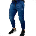 Calça Masculina AZUL ESCURO Jogger Jeans Sarja VISIONARY