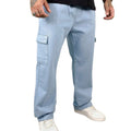 Calça Reta CARGO JEANS CLARO Masculina Sarja The LEBRON J.