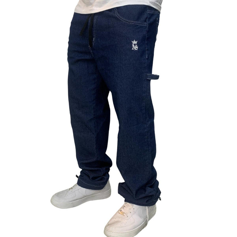 Calça Tradicional Reta Masculina AZUL ESCURO UNSTOPPLABLE