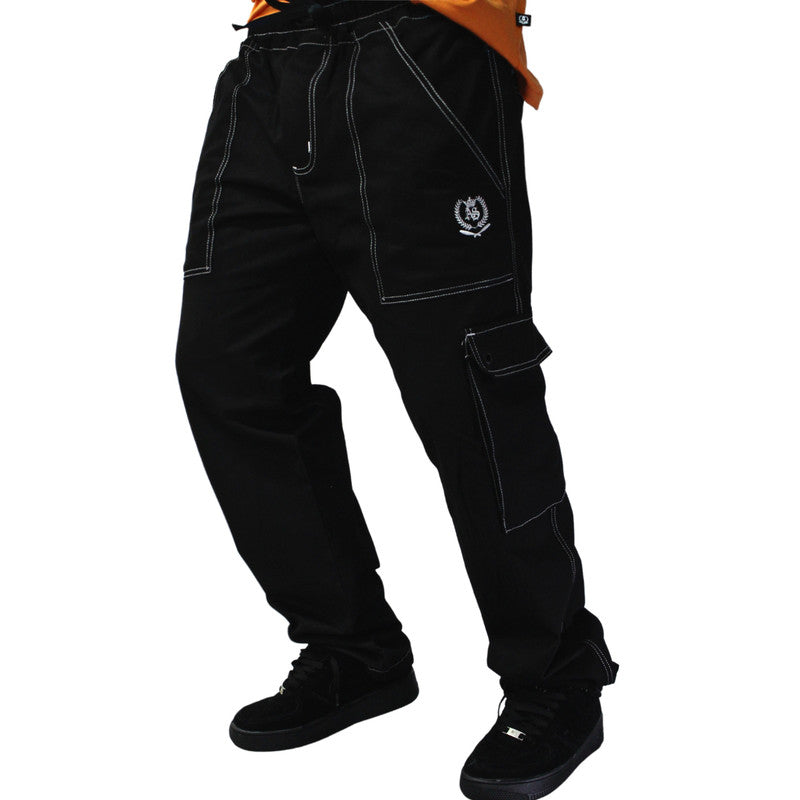 Calça Tradicional Reta Cargo PRETA Street Crew
