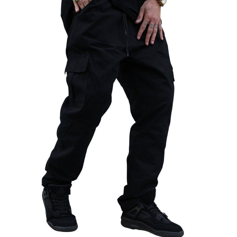 Calça Reta CARGO PRETA Masculina Sarja The LEBRON J.