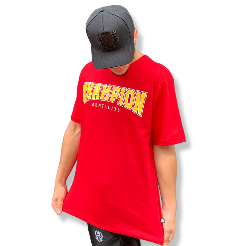 Camiseta Art Stillo Champion Mentality Vermelha