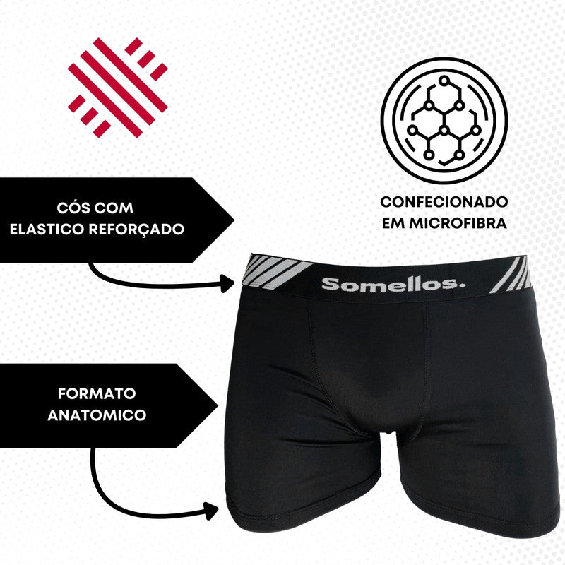 Cuecas Masculinas Boxer Original - Pretas Microfibra