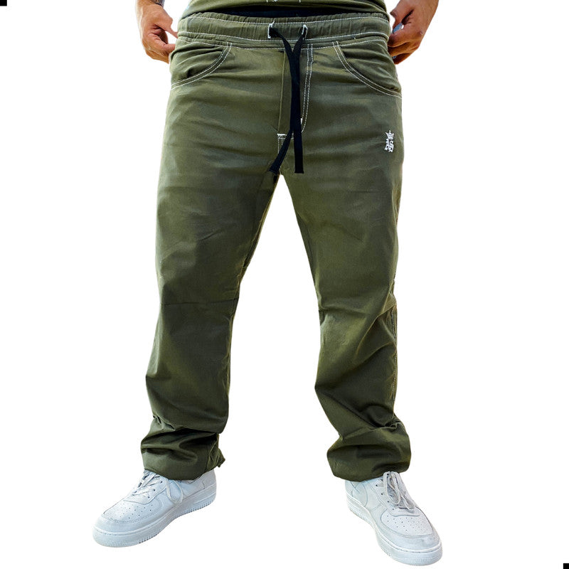 Calça Tradicional Reta Masculina VERDE UNSTOPPLABLE