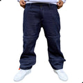 Calça Tradicional Reta Oversized JEANS ESCURO Prince OF Football N10