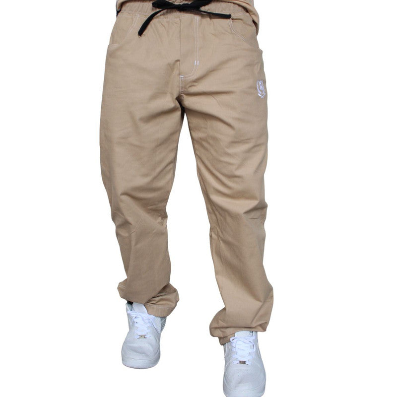 Calça Tradicional Reta Cargo BEGE Street Boss PLUS SIZE