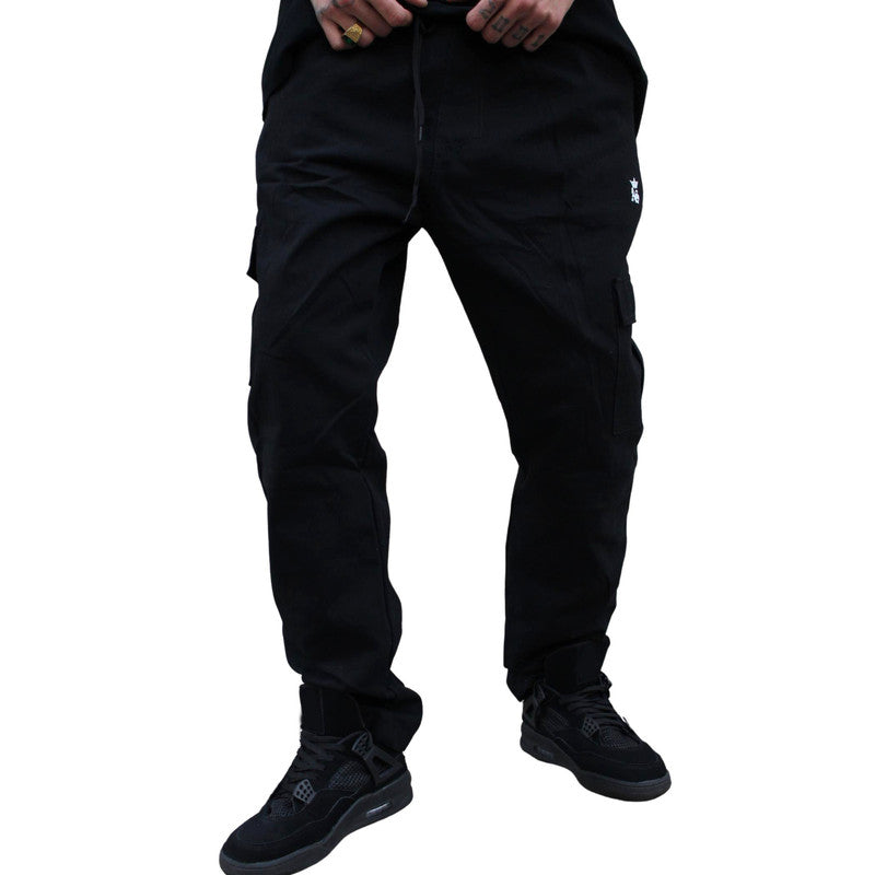 Calça Reta CARGO PRETA Masculina Sarja The LEBRON J.