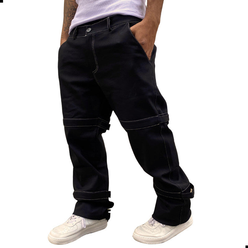 Calça Tradicional Reta Oversized PRETA Prince OF Football N10