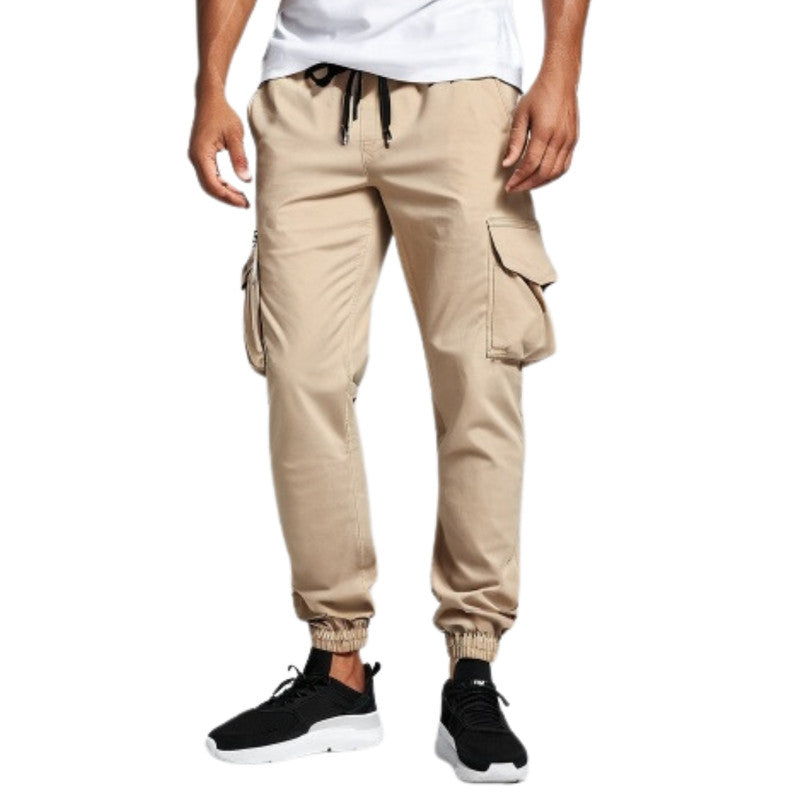 Calça Jogger CARGO BEGE Masculina Sarja The  STEPHEN C.