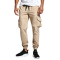 Calça Jogger CARGO BEGE Masculina Sarja The  STEPHEN C.