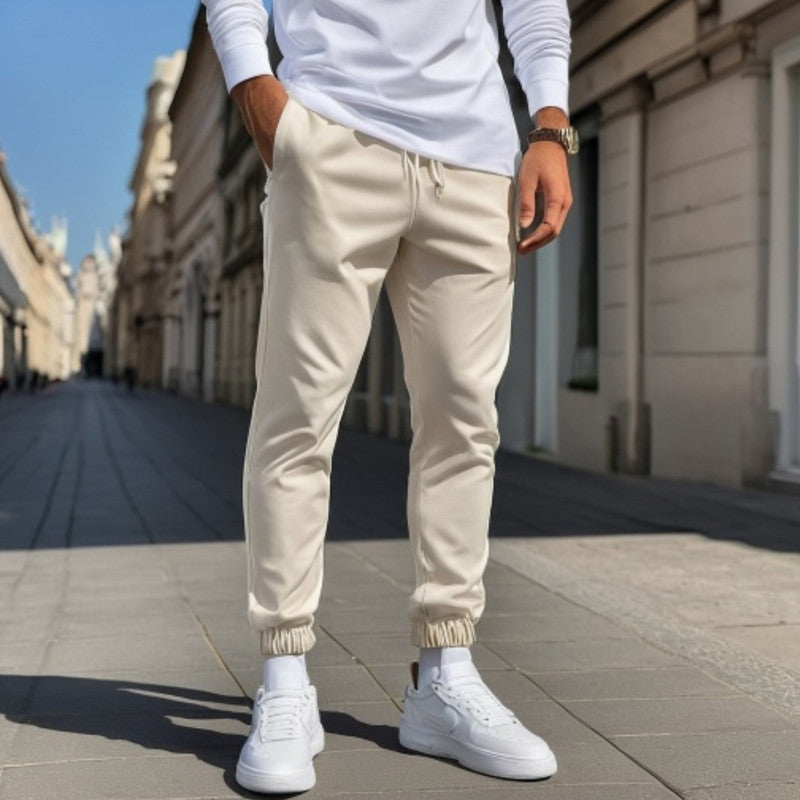 Calça Jogger BEGE Masculina Sarja The KOBE B.