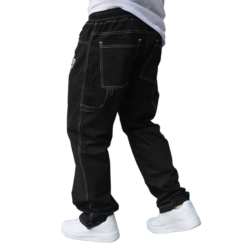 Calça Tradicional Reta Cargo PRETA Street Boss PLUS SIZE