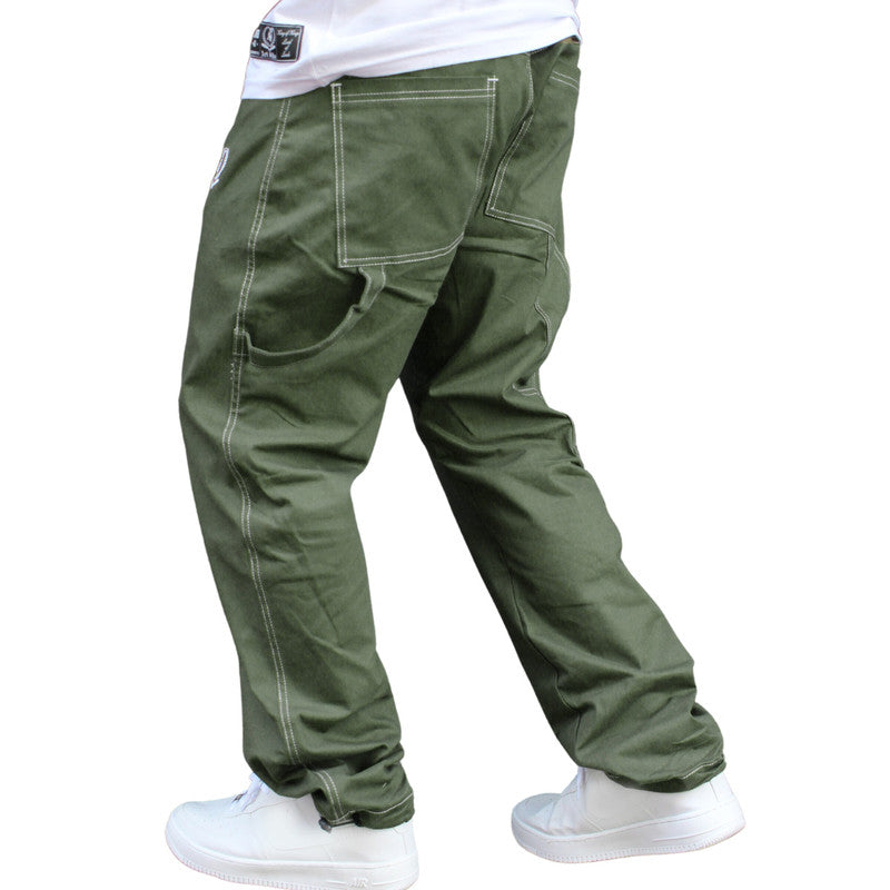 Calça Tradicional Reta Cargo VERDE Street Boss