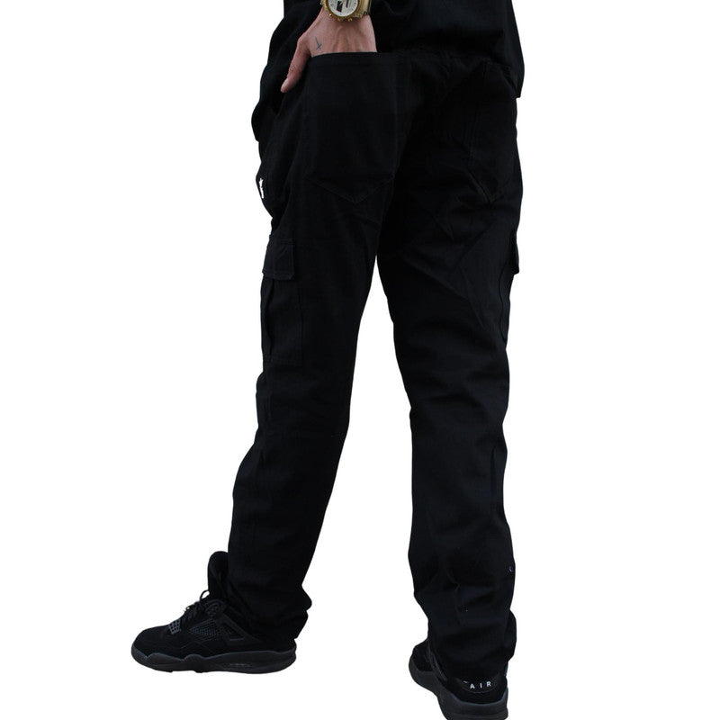 Calça Reta CARGO PRETA Masculina Sarja The LEBRON J.