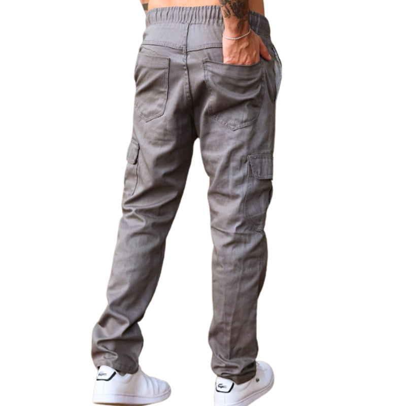 Calça Reta CINZA Masculina Sarja The LEBRON J.
