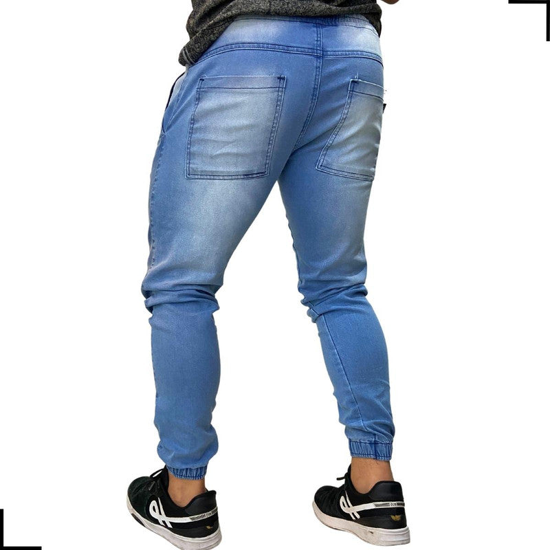 Calça Masculina AZUL CLARO Jogger Jeans Sarja VISIONARY