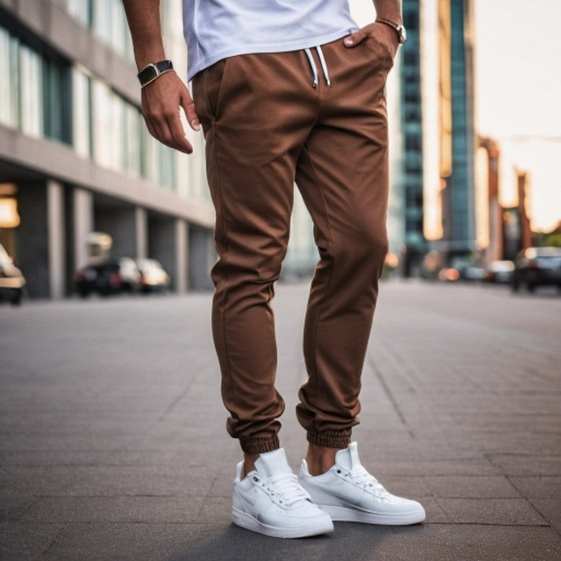 Calça Jogger MARROM Masculina Sarja The KOBE B.