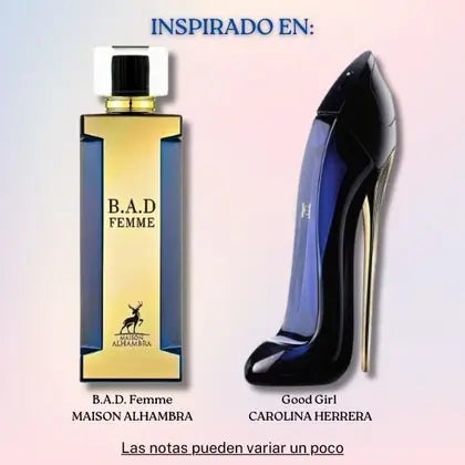 Perfume Feminino Maison Alhambra B.A.D Femme - Eau De Parfum 100ml