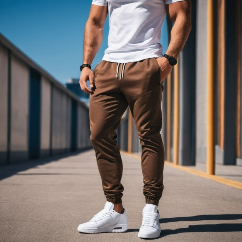 Calça Jogger MARROM Masculina Sarja The KOBE B.