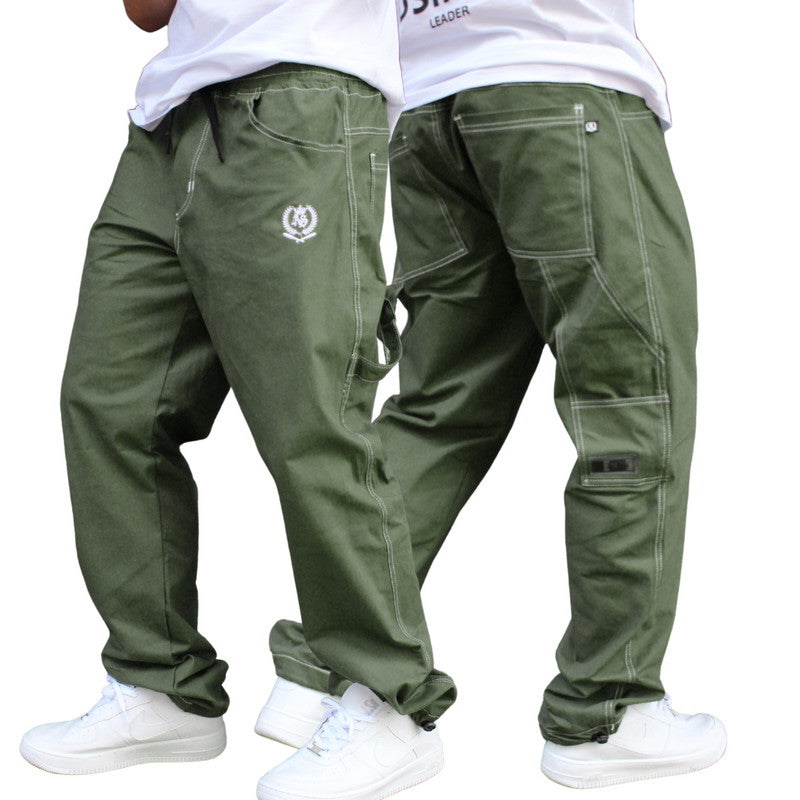 Calça Tradicional Reta Cargo VERDE Street Boss