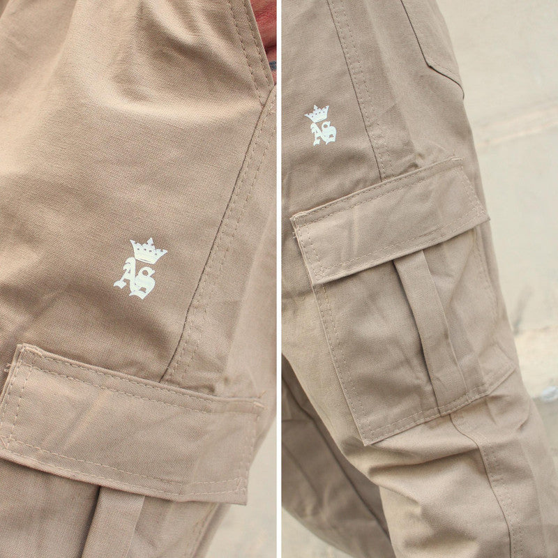Calça Reta CARGO BEGE Masculina Sarja The LEBRON J.