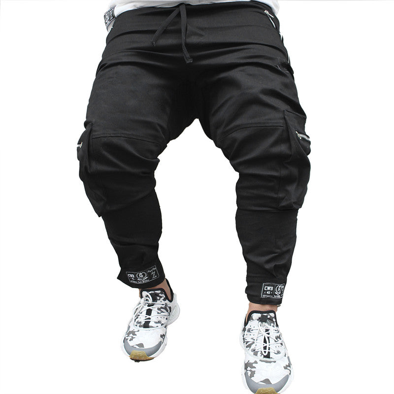 Calça Jogger Masculina PRETA Cargo Streetwear PLUS SIZE