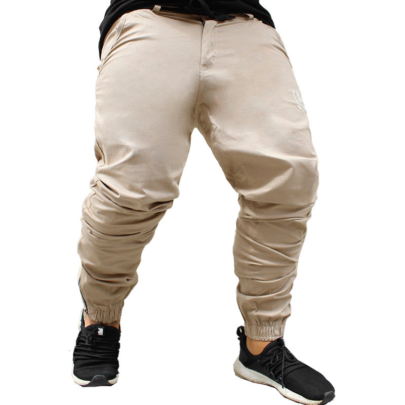 Calça Jogger Masculina BEGE Básica PLUS SIZE