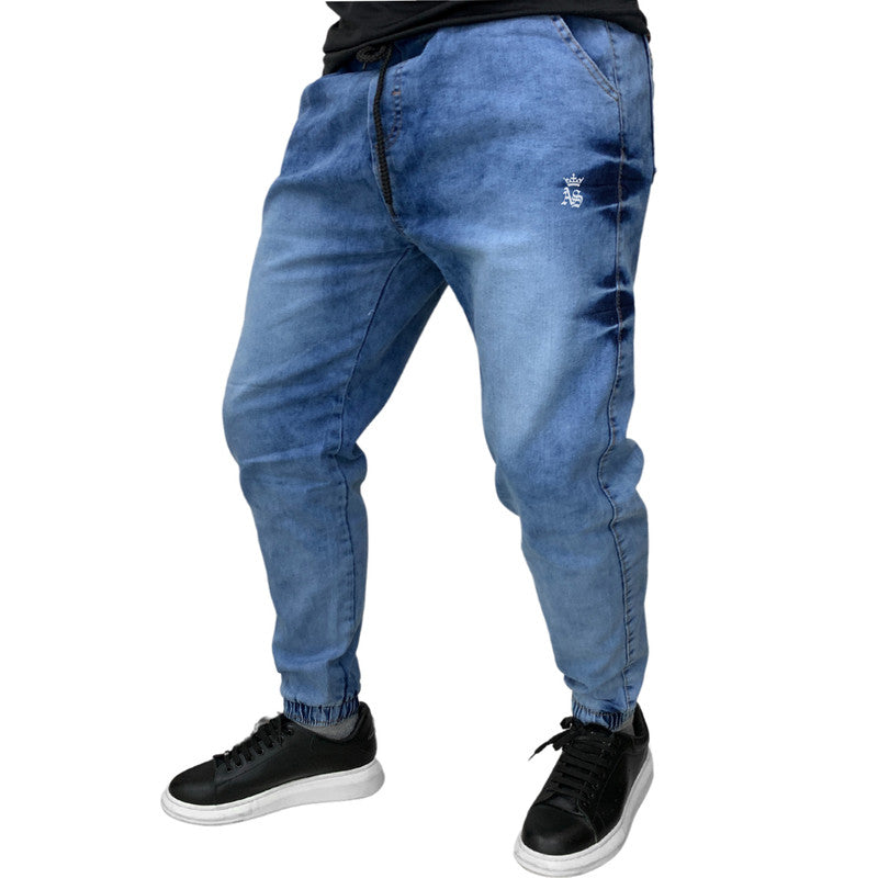 Calça Jogger BLEACHED JEANS Masculina Sarja The KOBE B.