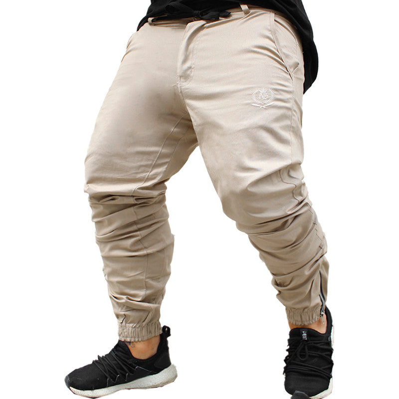 Calça Jogger Masculina BEGE Básica PLUS SIZE