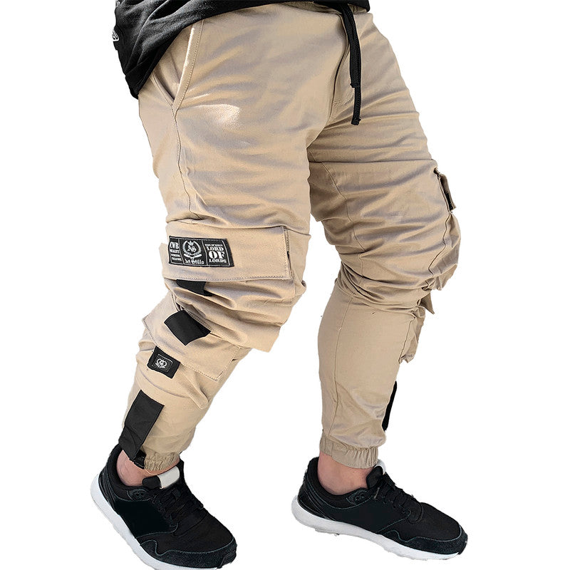 Calça Jogger Masculina BEGE FLOW TECHWEAR PLUS SIZE
