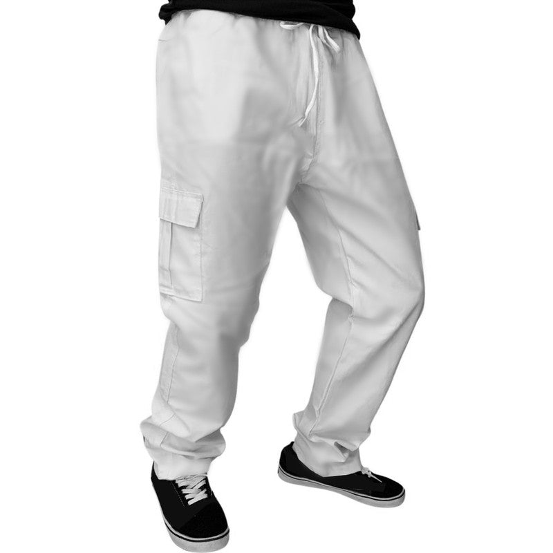 Calça Reta CARGO BRANCA Masculina Sarja The LEBRON J.