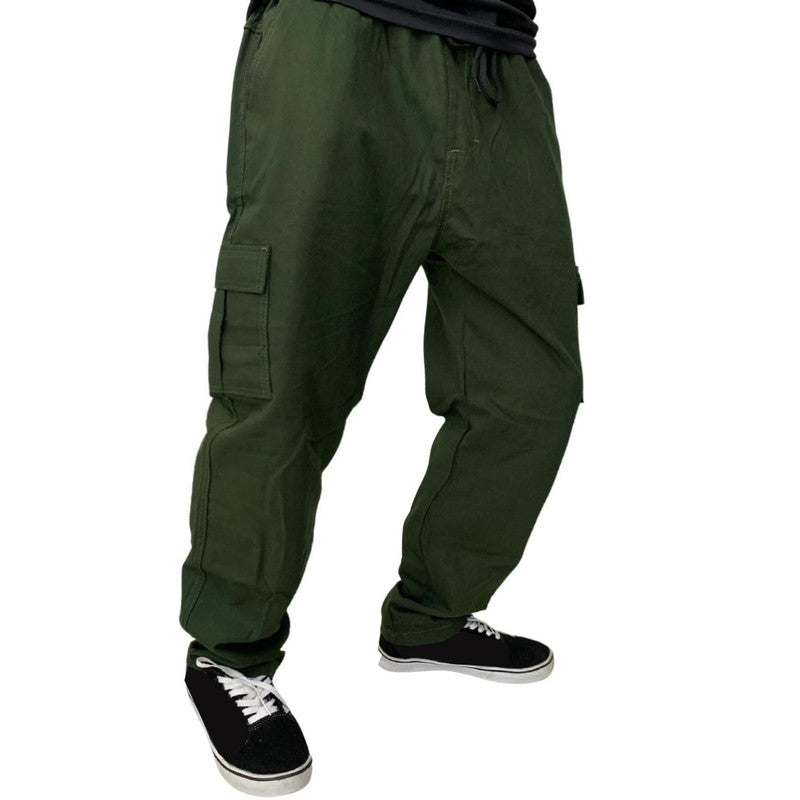 Calça Reta CARGO VERDE Masculina Sarja The LEBRON J.