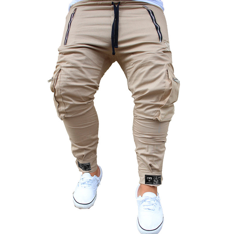 Calça Jogger Masculina BEGE Cargo Streetwear