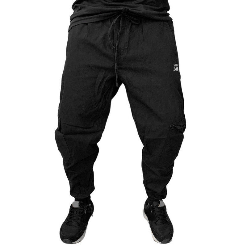 Calça Jogger CARGO PRETA Masculina Sarja The  STEPHEN C.