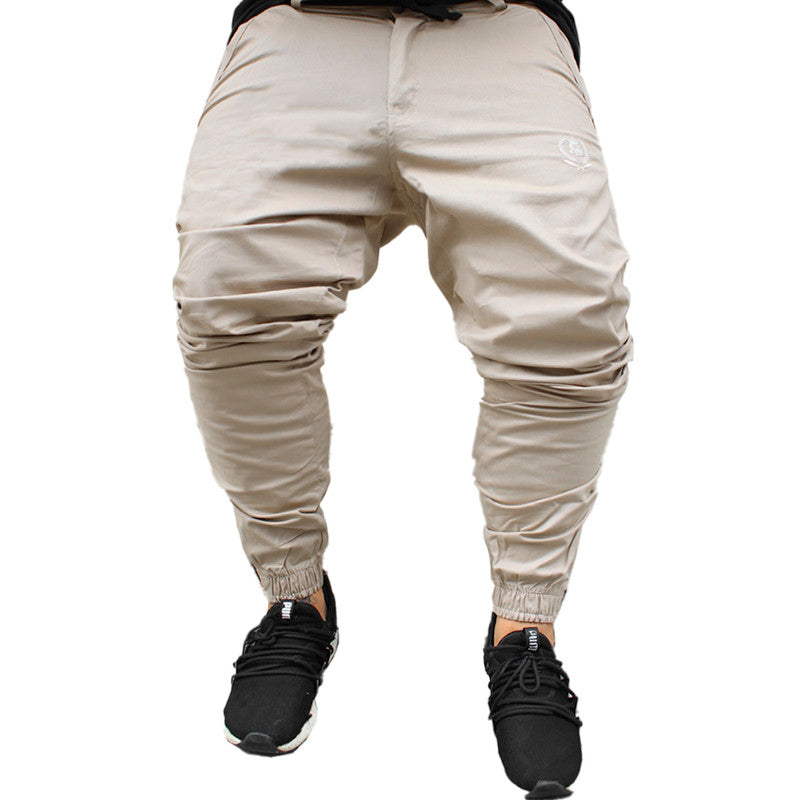 Calça Jogger Masculina BEGE Básica PLUS SIZE