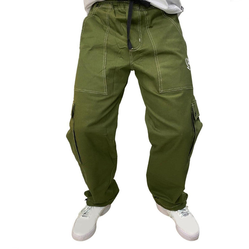 Calça Tradicional Reta Cargo VERDE Street Crew