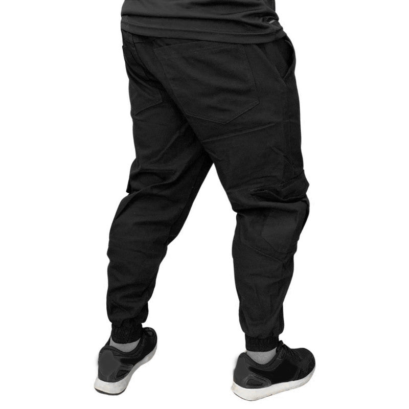 Calça Jogger CARGO PRETA Masculina Sarja The  STEPHEN C.