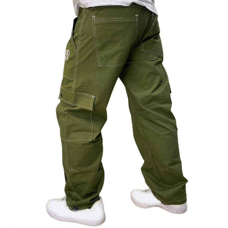 Calça Tradicional Reta Cargo VERDE Street Crew