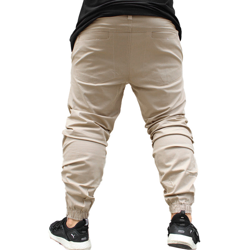Calça Jogger Masculina BEGE Básica PLUS SIZE