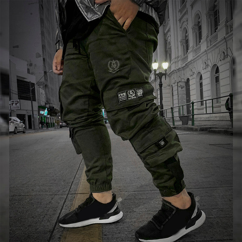Calça Jogger Masculina VERDE FLOW TECHWEAR PLUS SIZE
