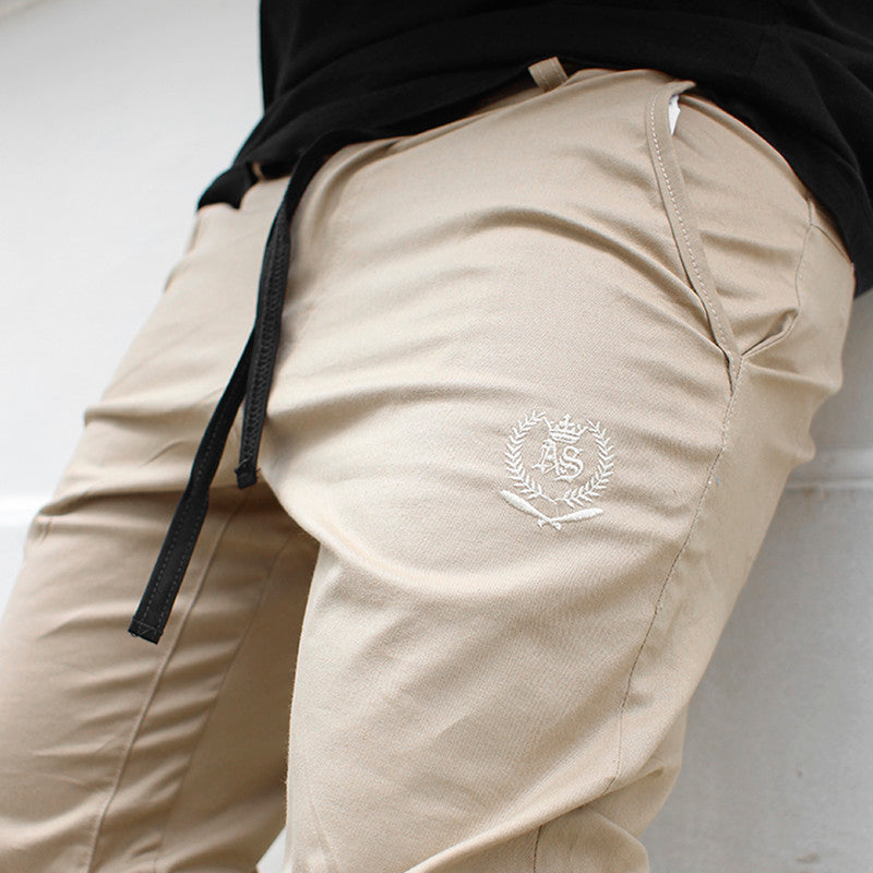 Calça Jogger Masculina BEGE Básica PLUS SIZE