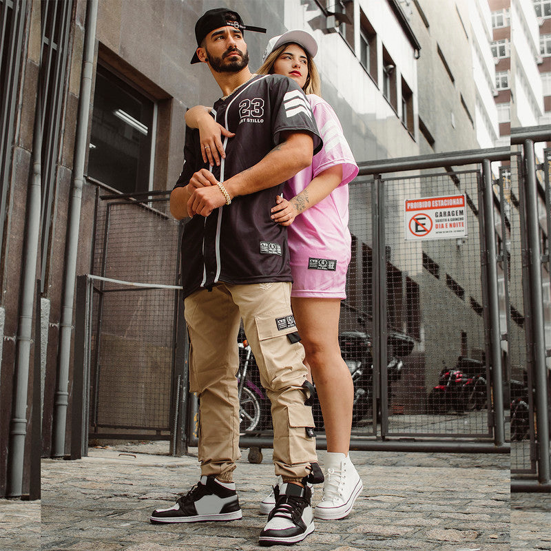 Calça Jogger Masculina BEGE FLOW TECHWEAR PLUS SIZE