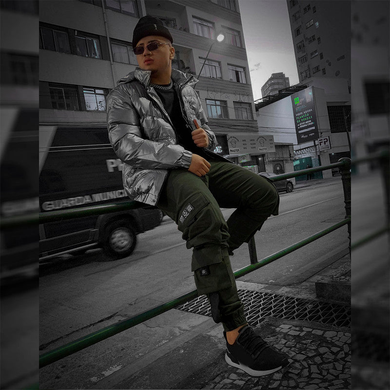 Calça Jogger Masculina VERDE FLOW TECHWEAR PLUS SIZE