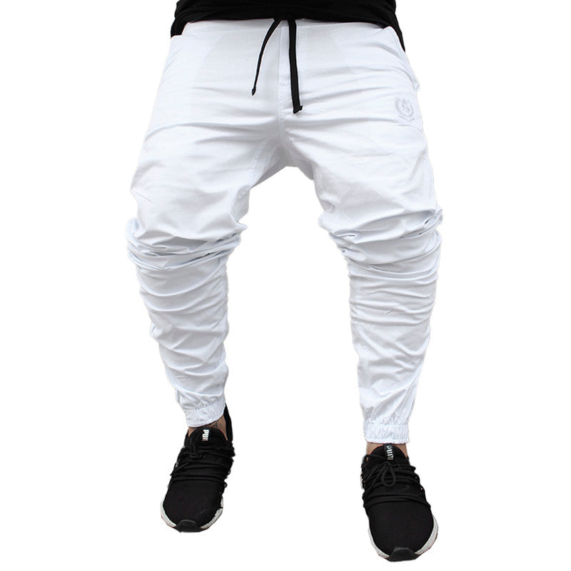 Calça Jogger Masculina BRANCA Básica LOGO BRANCA